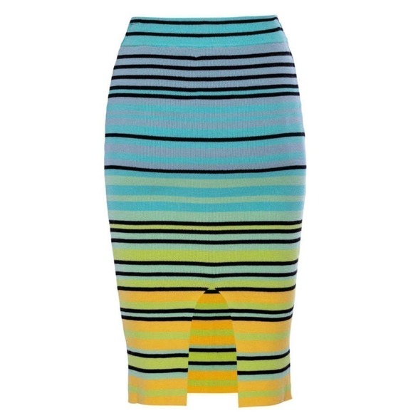 NWT Le Superbe Oaxaca Multi Stripe Top AND skirt sml totoal retail: $470 - Picture 6 of 6